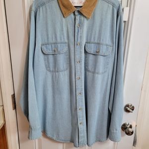 Boulder Creek Men's XL TALL Button Down Shirt Excellent Condition Dry Cleaned